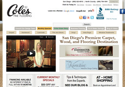 Coles Carpets Fine Flooring San Diego On Morena Blvd In San