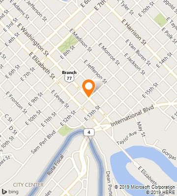 Map of Brownsville, TX