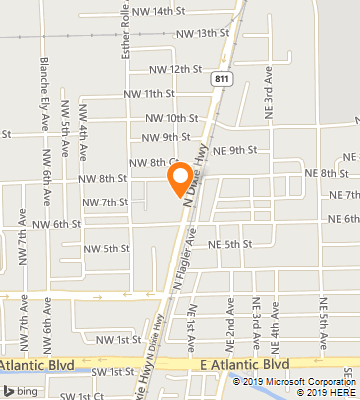 Map of Pompano Beach, FL