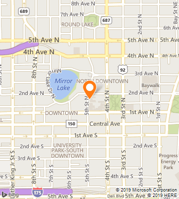 Map of Saint Petersburg, FL