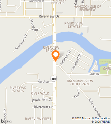 Map of Riverview, FL