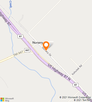 Map of Nursery, TX
