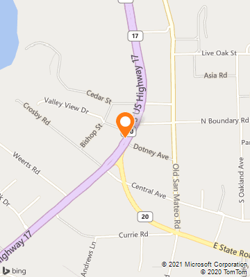 Map of San Mateo, FL