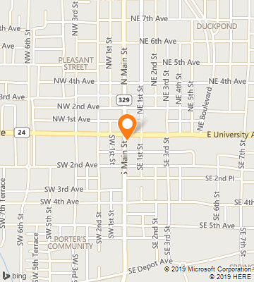 Map of Gainesville, FL