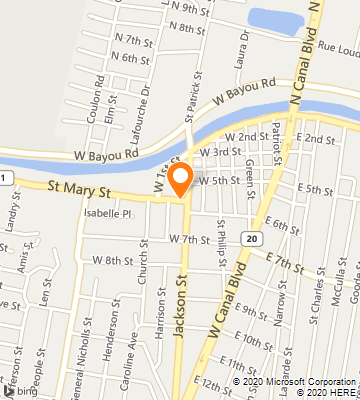 Map of Thibodaux, LA