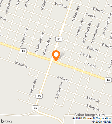 Map of Kaplan, LA