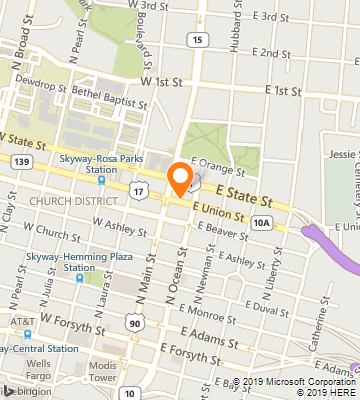 Map of Jacksonville, FL