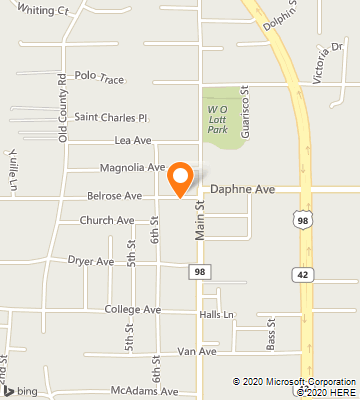 Map of Daphne, AL