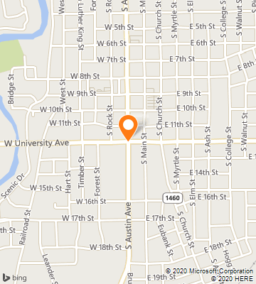 Map of Georgetown, TX