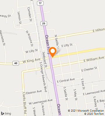 Map of Kingsland, GA