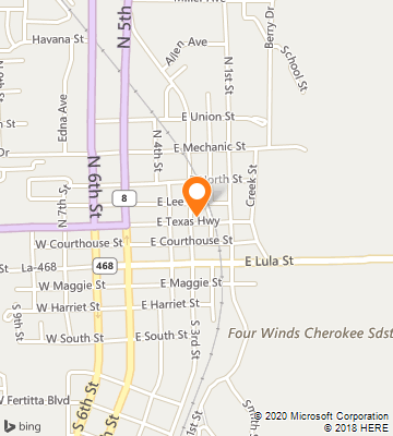 Map of Leesville, LA