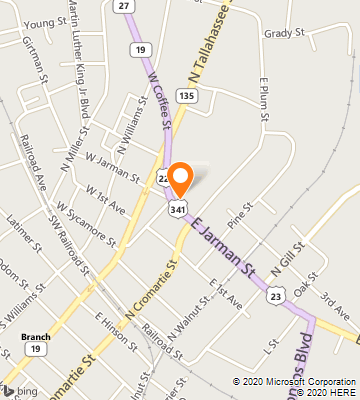 Map of Hazlehurst, GA