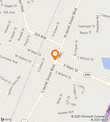 Map of Ridgeland, SC