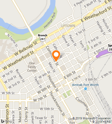 Map of Fort Worth, TX