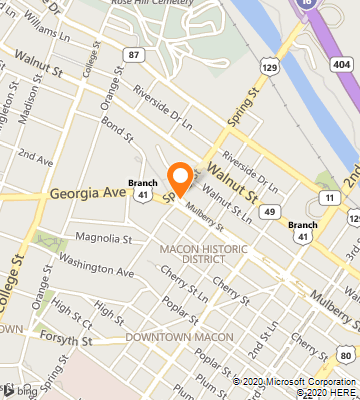 Map of Macon, GA
