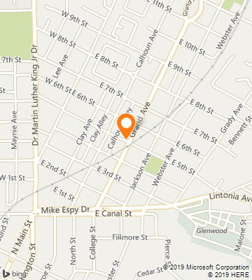 Map of Yazoo City, MS