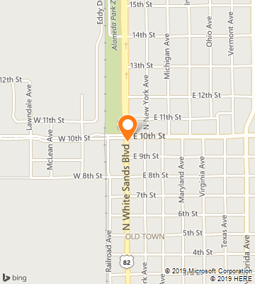 Map of Alamogordo, NM