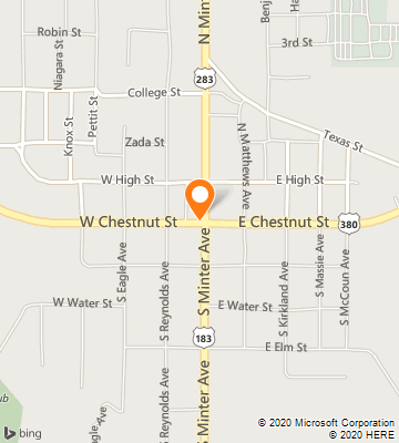 Map of Throckmorton, TX