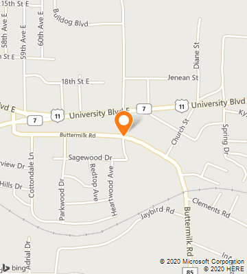 Map of Cottondale, AL