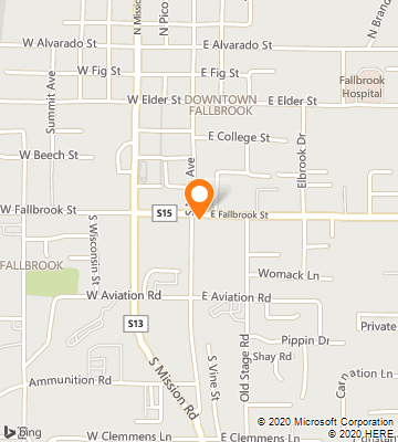 Map of Fallbrook, CA