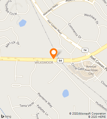 Map of Peachtree City, GA