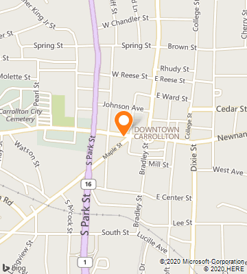 Map of Carrollton, GA