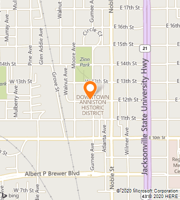 Map of Anniston, AL