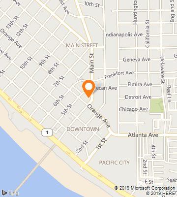 Map of Huntington Beach, CA