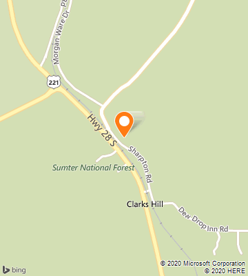 Map of Clarks Hill, SC