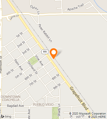 Map of Coachella, CA