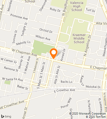 Map of Placentia, CA