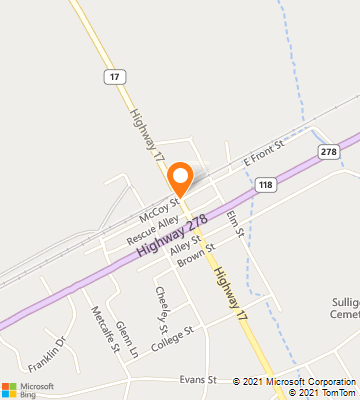 Map of Sulligent, AL