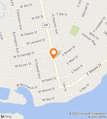 Map of Southport, NC