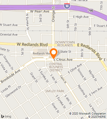 Map of Redlands, CA