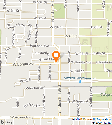 Map of Claremont, CA