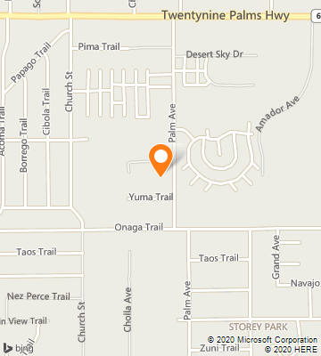 Map of Yucca Valley, CA