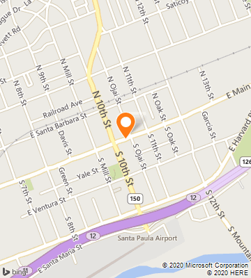 Map of Santa Paula, CA