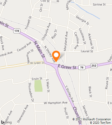 Map of Honea Path, SC