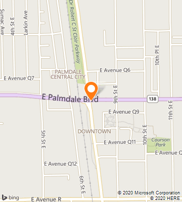 Map of Palmdale, CA
