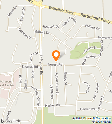 Map of Fort Oglethorpe, GA