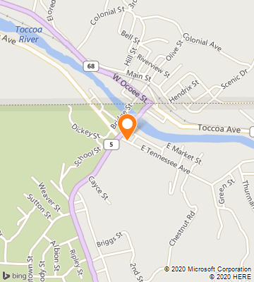 Map of McCaysville, GA