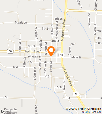 Map of Perryville, AR