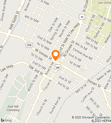 Map of Cleveland, TN