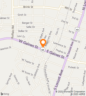 Map of Lawrenceburg, TN