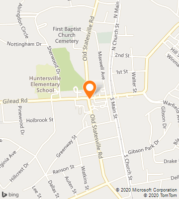 Map of Huntersville, NC