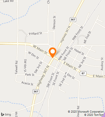 Map of Bradford, AR