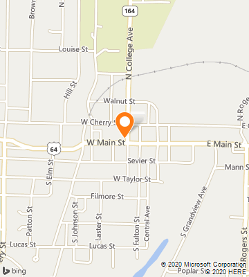 Map of Clarksville, AR