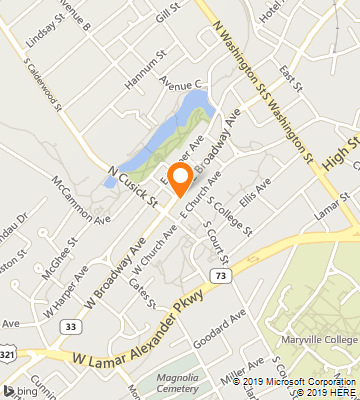 Map of Maryville, TN