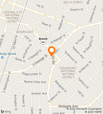 Map of Rocky Mount, NC