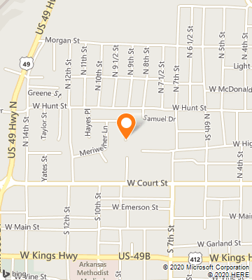 Map of Paragould, AR